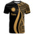 Nauru T Shirt Gold Polynesian Tentacle Tribal Pattern Unisex Gold - Polynesian Pride