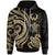 Pohnpei Polynesian Hoodie Gold Tentacle Turtle Unisex Gold - Polynesian Pride