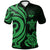 Marshall Islands Polo Shirt Green Tentacle Turtle Unisex Green - Polynesian Pride