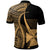 Wallis and Futuna Polo Shirt Gold Polynesian Tentacle Tribal Pattern - Polynesian Pride