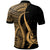 Pohnpei Custom Polo Shirt Gold Polynesian Tentacle Tribal Pattern - Polynesian Pride