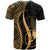 Yap T Shirt Gold Micronesian Tentacle Tribal Pattern - Polynesian Pride