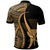 Hawaii Polo Shirt Gold Polynesian Tentacle Tribal Pattern - Polynesian Pride