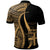 Fiji Custom Polo Shirt Gold Polynesian Tentacle Tribal Pattern - Polynesian Pride