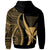 Hawaii Hoodie Gold Tentacle Tribal Pattern - Polynesian Pride