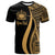 Samoa Custom T Shirt Gold Micronesian Tentacle Tribal Pattern Unisex Gold - Polynesian Pride