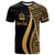 Vanuatu Custom T Shirt Gold Micronesian Tentacle Tribal Pattern Unisex Gold - Polynesian Pride