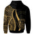 Palau Hoodie Gold Tentacle Tribal Pattern - Polynesian Pride