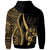 Tonga Hoodie Gold Tentacle Tribal Pattern - Polynesian Pride