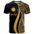 Nauru Custom T Shirt Gold Micronesian Tentacle Tribal Pattern Unisex Gold - Polynesian Pride