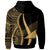 Tokelau Zip up Hoodie Gold Tentacle Tribal Pattern - Polynesian Pride