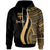 Fiji Custom Hoodie Gold Tentacle Tribal Pattern Unisex Gold - Polynesian Pride