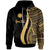 Nauru Custom Hoodie Gold Tentacle Tribal Pattern Unisex Gold - Polynesian Pride