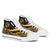 Tonga High Top Shoes Gold - Polynesian Tentacle Tribal Pattern - Polynesian Pride