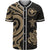 Hawaii Baseball Shirt - Gold Tentacle Turtle Unisex Gold - Polynesian Pride