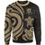 Tuvalu Sweater - Gold Tentacle Turtle Unisex Gold - Polynesian Pride