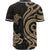 Kosrae Baseball Shirt - Gold Tentacle Turtle - Polynesian Pride