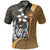 Samoa Polo Shirt Gold Turtle with Hook Unisex GOLD - Polynesian Pride