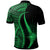 Marshall Islands Custom Polo Shirt Green Polynesian Tentacle Tribal Pattern - Polynesian Pride