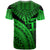 Fiji T Shirt Green Polynesian Necklace and Lauhala - Polynesian Pride