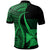 Wallis and Futuna Custom Polo Shirt Green Polynesian Tentacle Tribal Pattern - Polynesian Pride