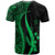 Kosrae T Shirt Green Micronesian Tentacle Tribal Pattern - Polynesian Pride