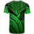 Pohnpei Custom T Shirt Green Polynesian Necklace and Lauhala - Polynesian Pride