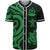 Vanuatu Baseball Shirt - Green Tentacle Turtle Unisex Green - Polynesian Pride