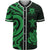 Tuvalu Baseball Shirt - Green Tentacle Turtle Unisex Green - Polynesian Pride