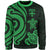 Fiji Sweater - Green Tentacle Turtle Unisex Green - Polynesian Pride