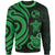 Tonga Sweater - Green Tentacle Turtle Unisex Green - Polynesian Pride