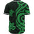 Samoa Baseball Shirt - Green Tentacle Turtle - Polynesian Pride