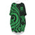 Tuvalu Batwing Pocket Dress - Green Tentacle Turtle Women Green - Polynesian Pride