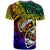 Guam Custom T Shirt Rainbow Polynesian Pattern - Polynesian Pride