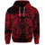 Gemini Zodiac Polynesian Zip Hoodie Unique Style Red LT8 - Polynesian Pride