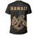 Hawaii Kakau Anchor T Shirt Gold - Polynesian Pride