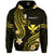 Custom Hawaii Hoodie Gold Polynesian Line Style LT9 Zip Hoodie Gold - Polynesian Pride