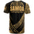 Samoa T Shirt Gold Polynesian Patterns Sport Style - Polynesian Pride