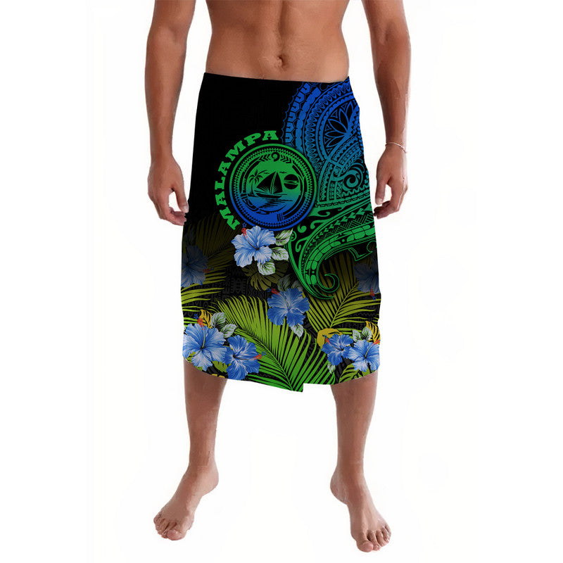 Malampa Vanuatu Province Lavalava Hibiscus Tribal Polynesian Tattoo Ver Gradient LT9 Gradient - Polynesian Pride