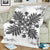 Hawaiian Quilt Maui Plant And Hibiscus Premium Blanket - Gray White - AH - Polynesian Pride