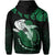 Hawaii Polynesian Aumakua Hammerhead Shark Hoodie Cloud Style Green - Polynesian Pride