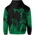 Hawaii Polynesian Hoodie Warrior Ikaika Benjamin Style Green - Polynesian Pride