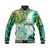 (Custom Personalised) New Zealand Maori Baseball Jacket Aotearoa Manaia Green Paua Shell LT9 Unisex Green - Polynesian Pride