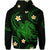 Custom Hawaii Hoodiean Turtle Plumeria Mixed Polynesian Green Style LT9 - Polynesian Pride