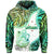 New Zealand Maori Hoodie Aotearoa Manaia Green Paua Shell Kia Ora LT9 Pullover Hoodie Green - Polynesian Pride