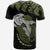 Hawaii Polynesian Aumakua Hammerhead Shark T Shirt Cloud Style Green Military - Polynesian Pride