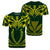 Hawaii Kanaka Polynesian Football Jersey T Shirt Green Bernice Style Unisex Green - Polynesian Pride