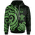 Marshall Islands Hoodie Green Tentacle Turtle Unisex Green - Polynesian Pride