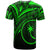 Chuuk State T Shirt Green Color Cross Style - Polynesian Pride