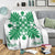 Hawaiian Quilt Maui Plant And Hibiscus Premium Blanket - Green White - AH - Polynesian Pride